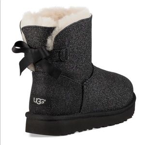 UGG women’s black mini bailey bow sparkle boots